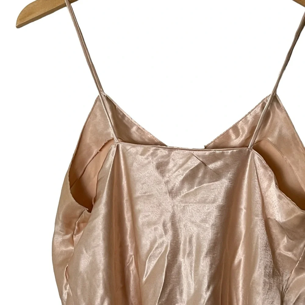 Sabrina | Vintage silky satin spaghetti strap tank top size large - Picture 7 of 10